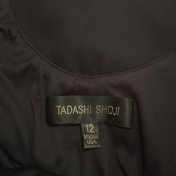 Tadashi Shoji Black Dress with Gold Embroidery - Picture 7 of 7